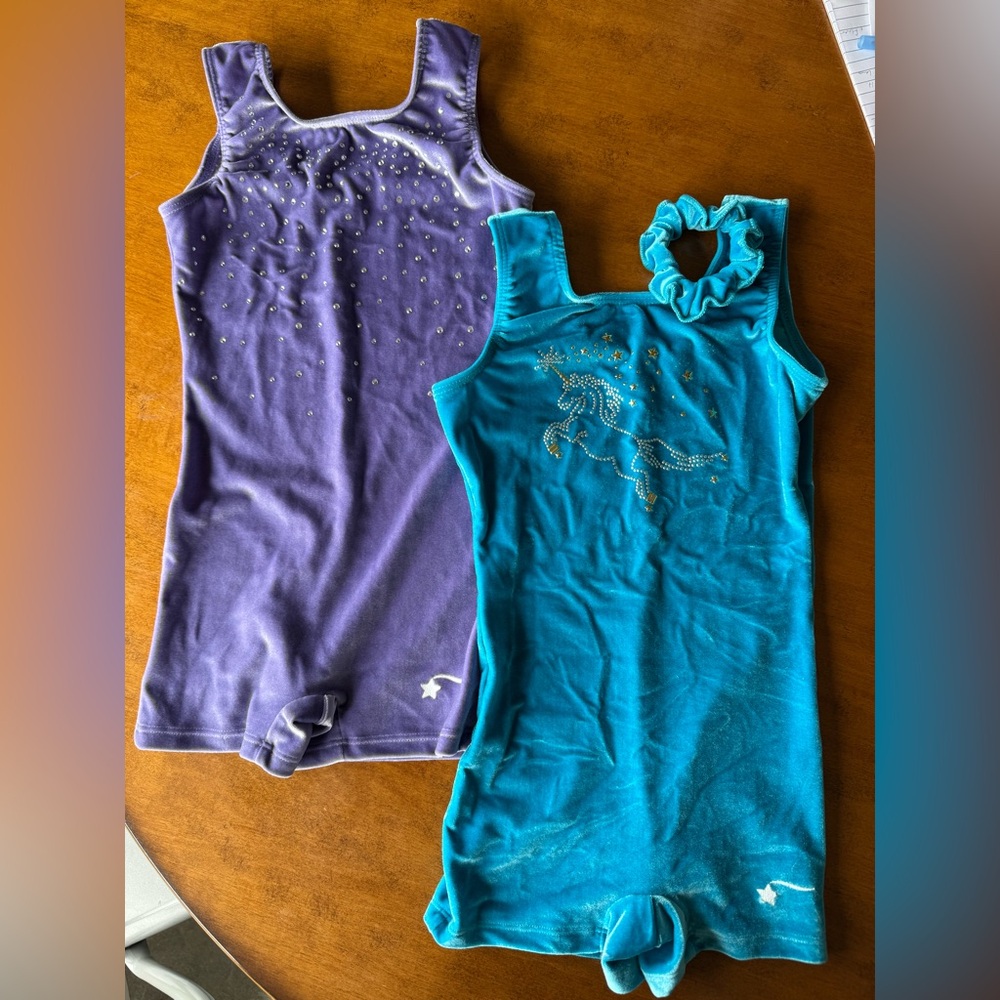Two Destira Gymnastics Unitards Size 8 Medium